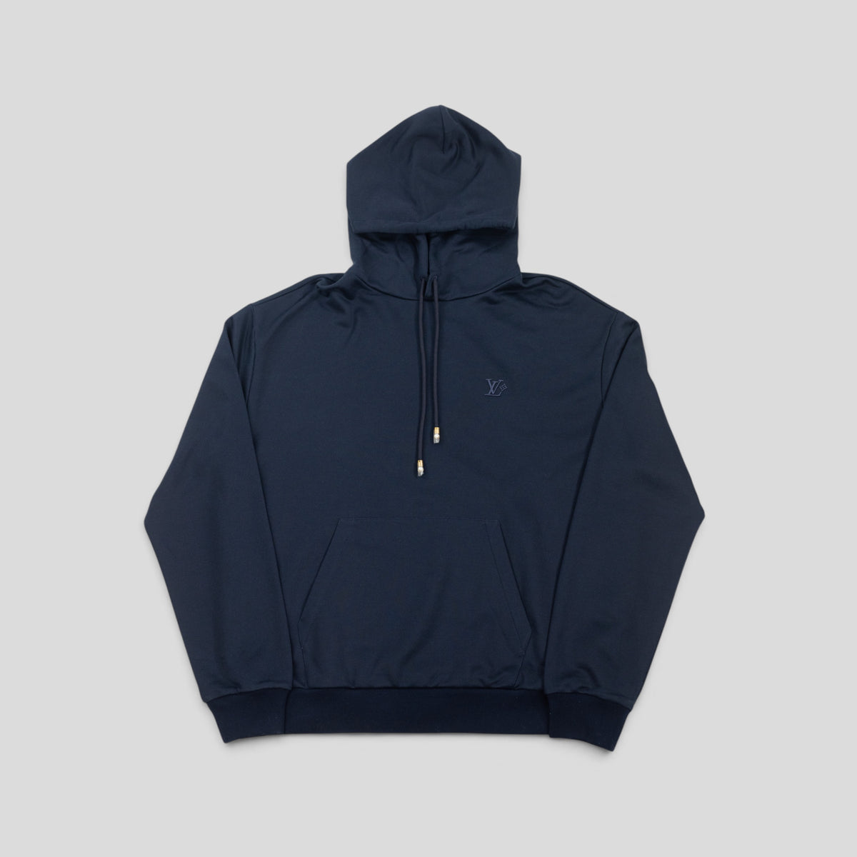 Louis Vuitton LV Embroidered Hoodie in Navy
