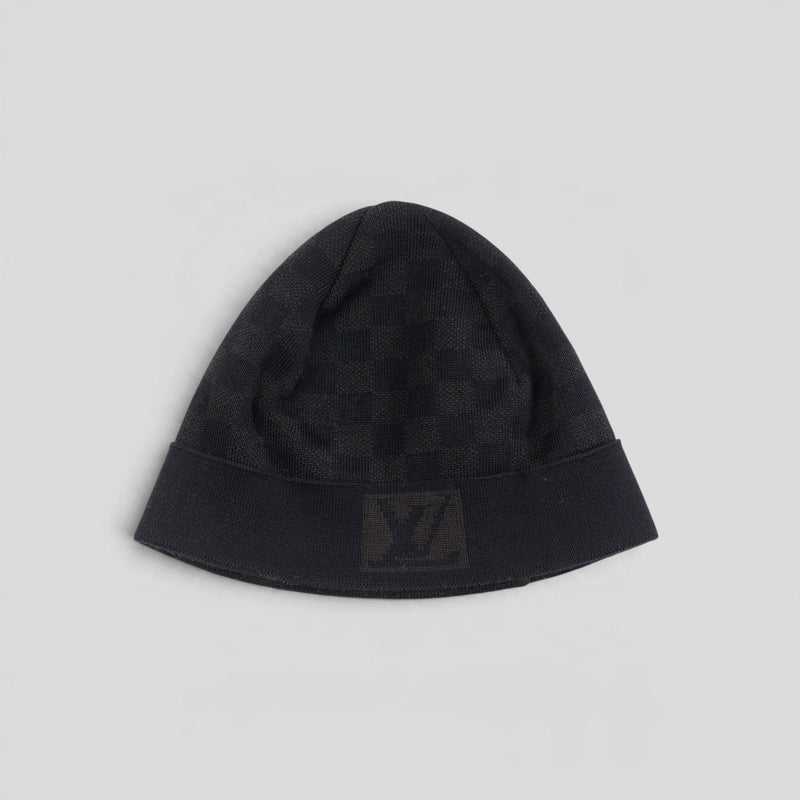 Louis Vuitton LV Jacquard Damier Beanie in Brown