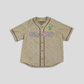 Louis Vuitton Leather Baseball Shirt in Tan