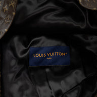 Louis Vuitton Leather Monogram Printed Parka in Brown