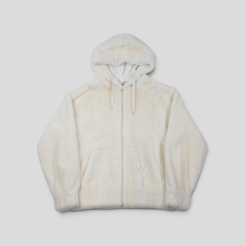 Louis Vuitton Mink Hoodie in White