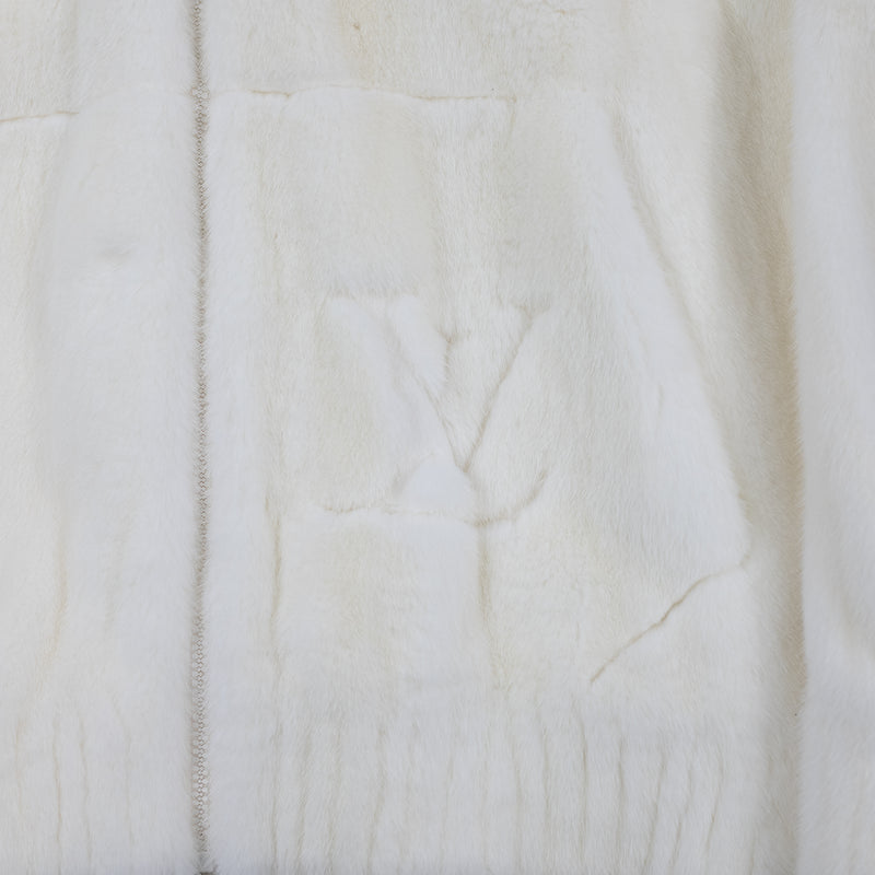 Louis Vuitton Mink Hoodie in White