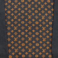 Louis Vuitton Monogram Back Cashmere Sweater in Grey/Orange