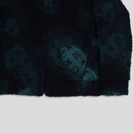 Louis Vuitton Monogram Camo Fleece Jacket in Blue / Green
