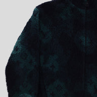 Louis Vuitton Monogram Camo Fleece Jacket in Blue / Green