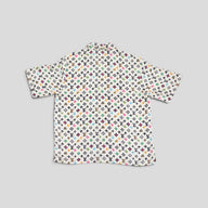 Louis Vuitton Monogram Craggy Printed Short-Sleeved Silk Shirt in Beige