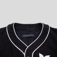Louis Vuitton Monogram Denim Short Sleeve Shirt in Black