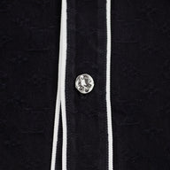Louis Vuitton Monogram Denim Short Sleeve Shirt in Black