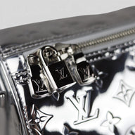 Louis Vuitton Monogram Mirror Keepall Bandouliere 50 in Silver