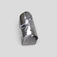 Louis Vuitton Monogram Mirror Keepall Bandouliere 50 in Silver