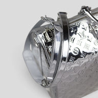 Louis Vuitton Monogram Mirror Keepall Bandouliere 50 in Silver