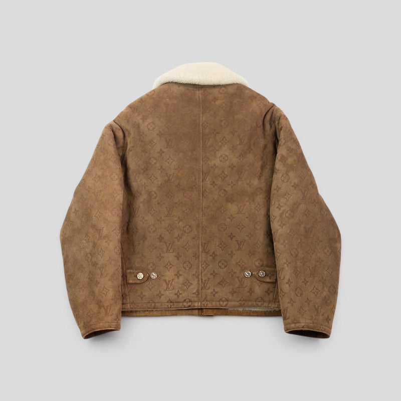 Louis Vuitton Monogram Shearling Jacket