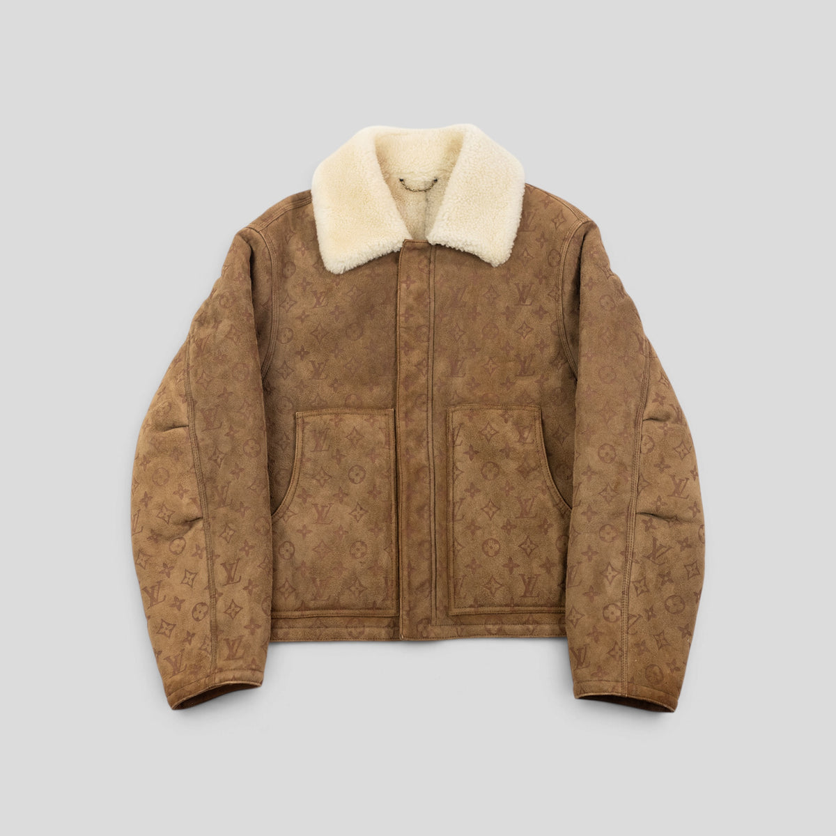 Louis Vuitton Monogram Shearling Jacket