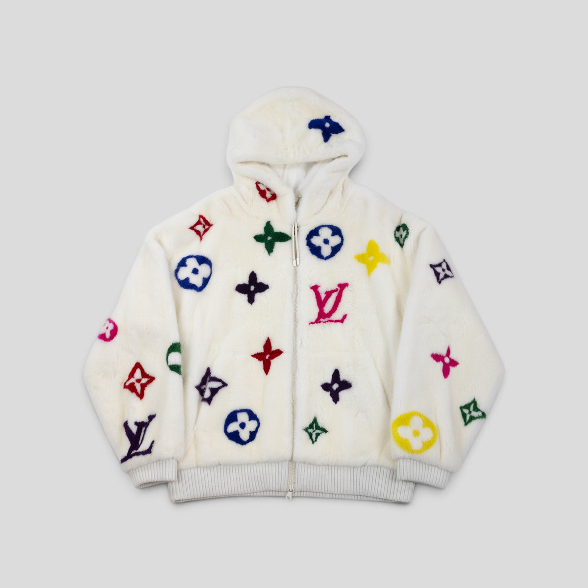 Louis Vuitton Multicolor Monogram Mink Jacket