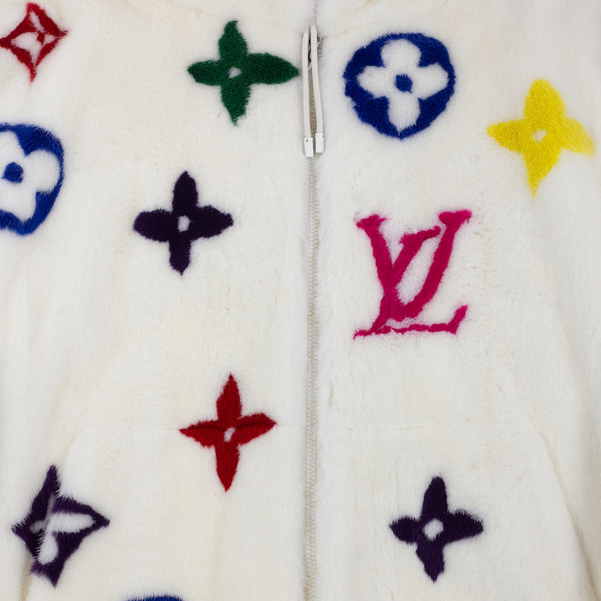 Louis Vuitton Multicolor Monogram Mink Jacket