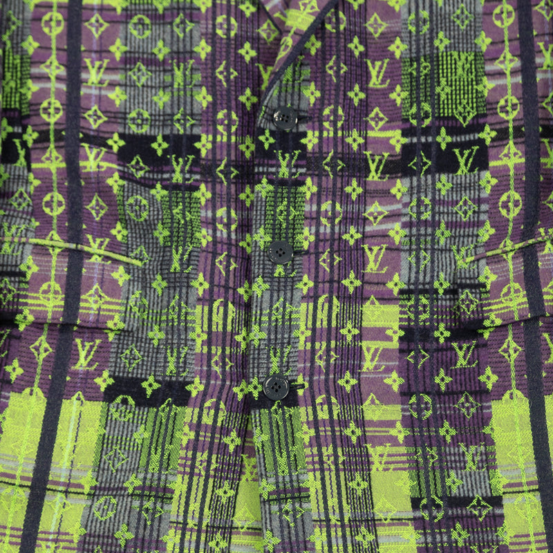 Louis Vuitton Multicolor Neon Check Coat