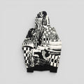 Louis Vuitton Parisian Collage Jacquard Hoodie in White/Black