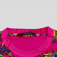 Louis Vuitton Print and Embroidered Flower Tee in Pink/Multicolor