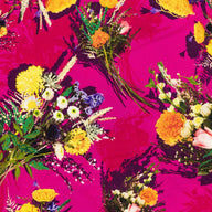 Louis Vuitton Print and Embroidered Flower Tee in Pink/Multicolor
