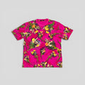 Louis Vuitton Print and Embroidered Flower Tee in Pink/Multicolor