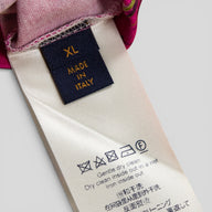 Louis Vuitton Print and Embroidered Flower Tee in Pink/Multicolor