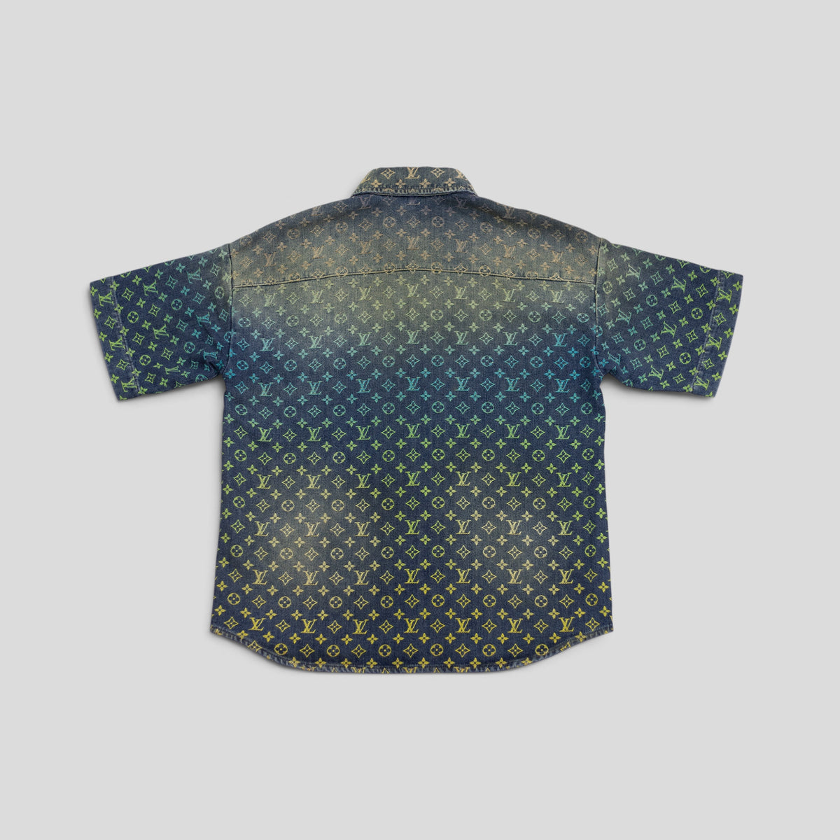 Louis Vuitton Rainbow Monogram Denim Shirt in Blue