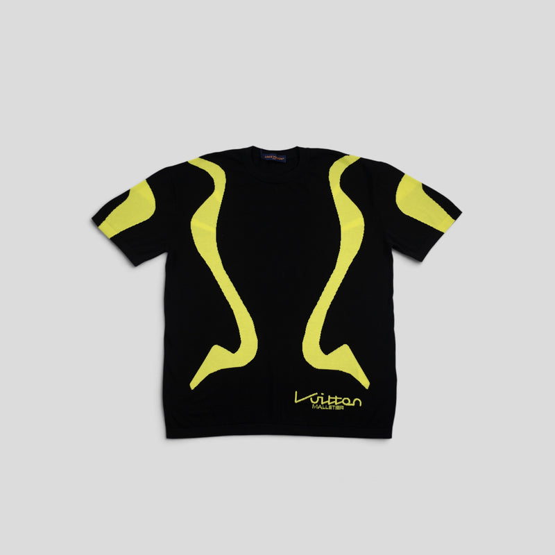 Louis Vuitton Sporty Line Intarsia Knit Crewneck in Black