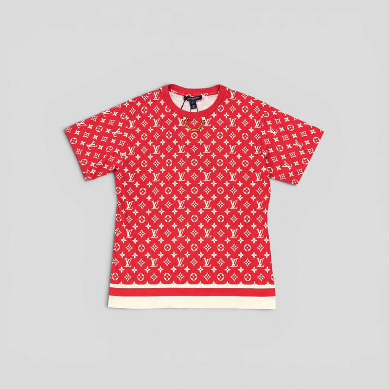 Louis Vuitton Stripe Accent Monogram Women's T-Shirt
