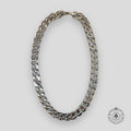 Louis Vuitton Virgil Monogram Chain Link Necklace in Silver