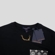Louis Vuitton Women's Monogram Pocket T-Shirt in Black