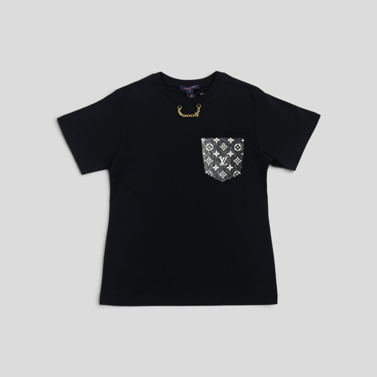 Louis Vuitton Women's Monogram Pocket T-Shirt in Black