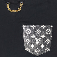 Louis Vuitton Women's Monogram Pocket T-Shirt in Black