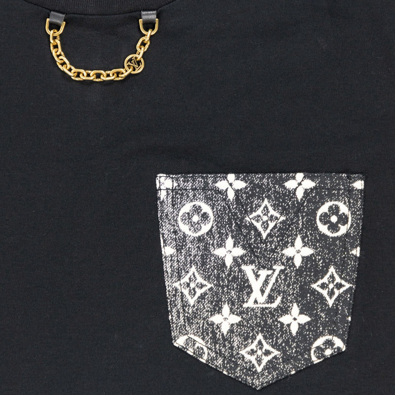 Louis Vuitton Women's Monogram Pocket T-Shirt in Black