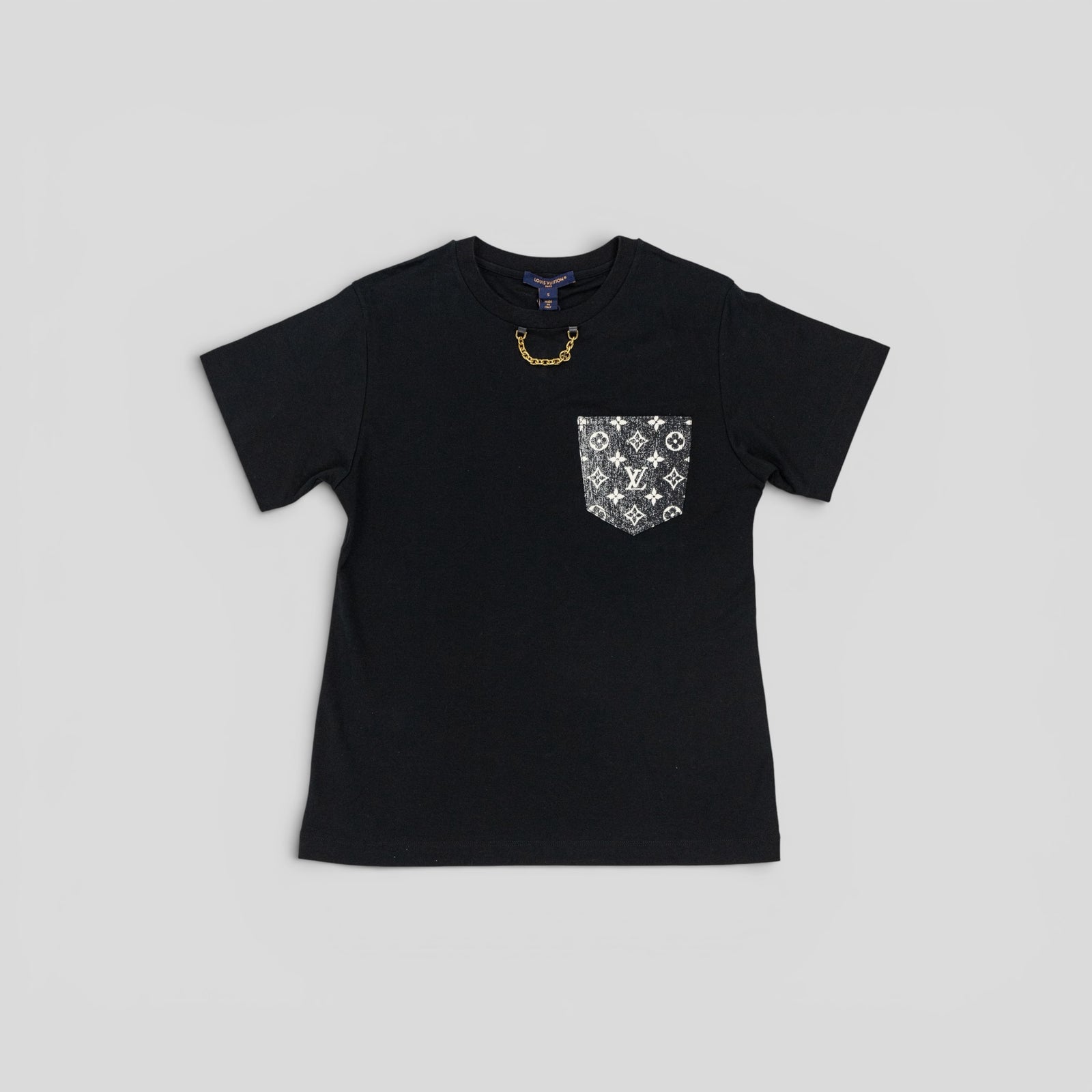 Louis Vuitton Women's Monogram Pocket T-Shirt in Black