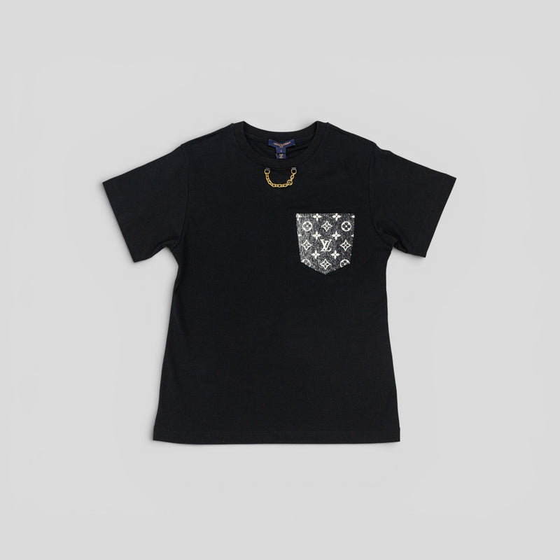 Louis Vuitton Women's Monogram Pocket T-Shirt in Black