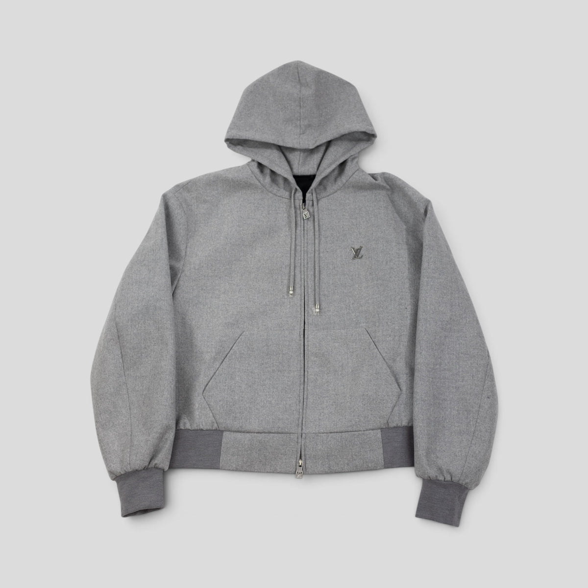 Louis Vuitton Wool Hoodie in Grey