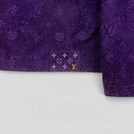 Louis Vuitton Workwear Monogram Embossed Suede Jacket in Purple