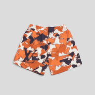 Louis Vuitton World Map Swim Shorts in White/Brown/Orange