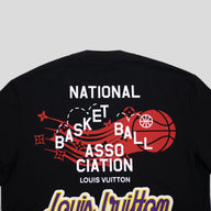 Louis Vuitton X NBA Multi Logo Tee in Black