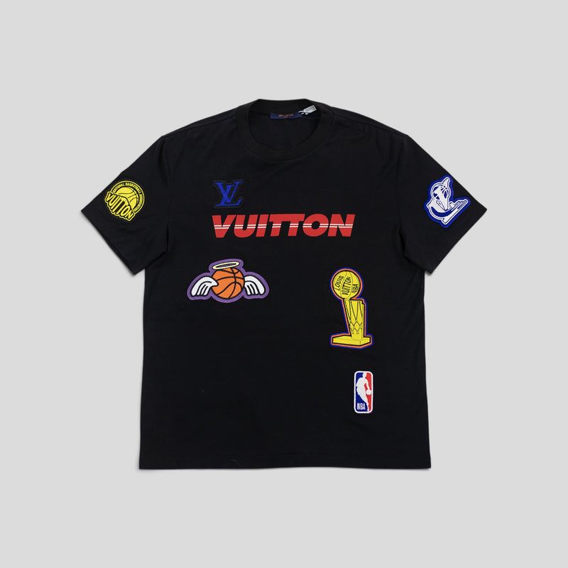 Louis Vuitton X NBA Multi Logo Tee in Black