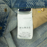 Louis Vuitton 3D Damier Denim Skate Pants in Medium Wash