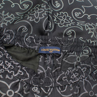 Louis Vuitton Arabesque Printed Silk Shorts in Black/White