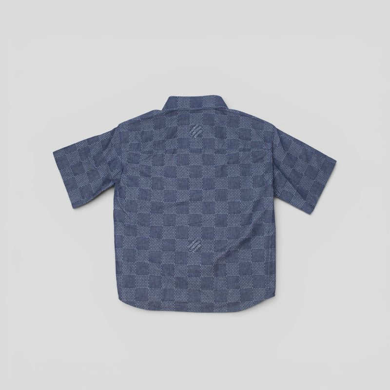 Louis Vuitton Damier Chambray Denim Shirt in Blue