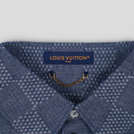 Louis Vuitton Damier Chambray Denim Shirt in Blue