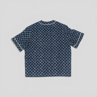 Louis Vuitton Damier Denim Baseball Shirt in Blue