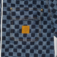 Louis Vuitton Damier Denim Baseball Shirt in Blue