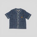 Louis Vuitton Damier Denim Baseball Shirt in Blue