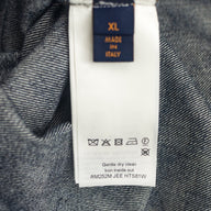 Louis Vuitton Damier Denim Baseball Shirt in Blue