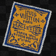 Louis Vuitton Damier Graphic Signature Short Sleeve Crewneck in Black