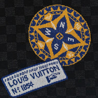 Louis Vuitton Damier Graphic Signature Short Sleeve Crewneck in Black